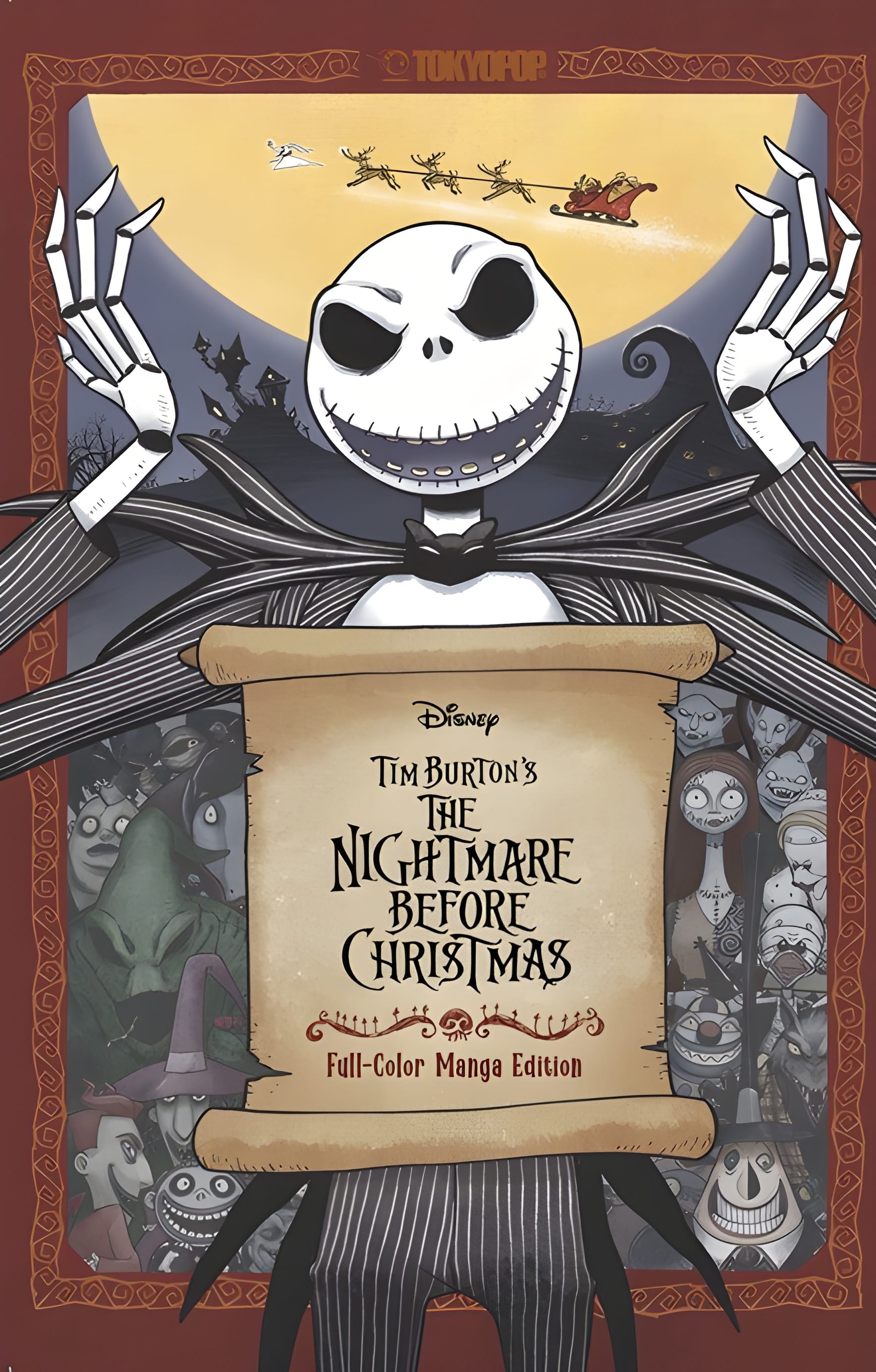DISNEY TIM BURTON’S THE NIGHTMARE BEFORE CHRISTMAS MOVIE MANGA (Full-Color Hardcover Adaptation)