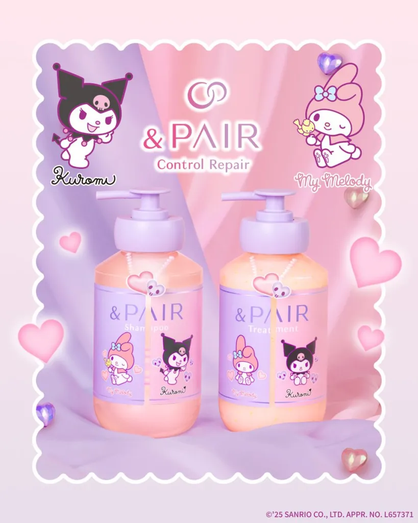 &Pair product featuring My Melody and Kuromi 