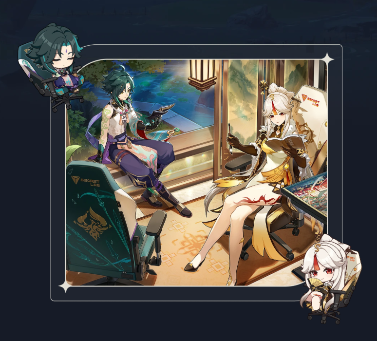 xiao and ningguang merch