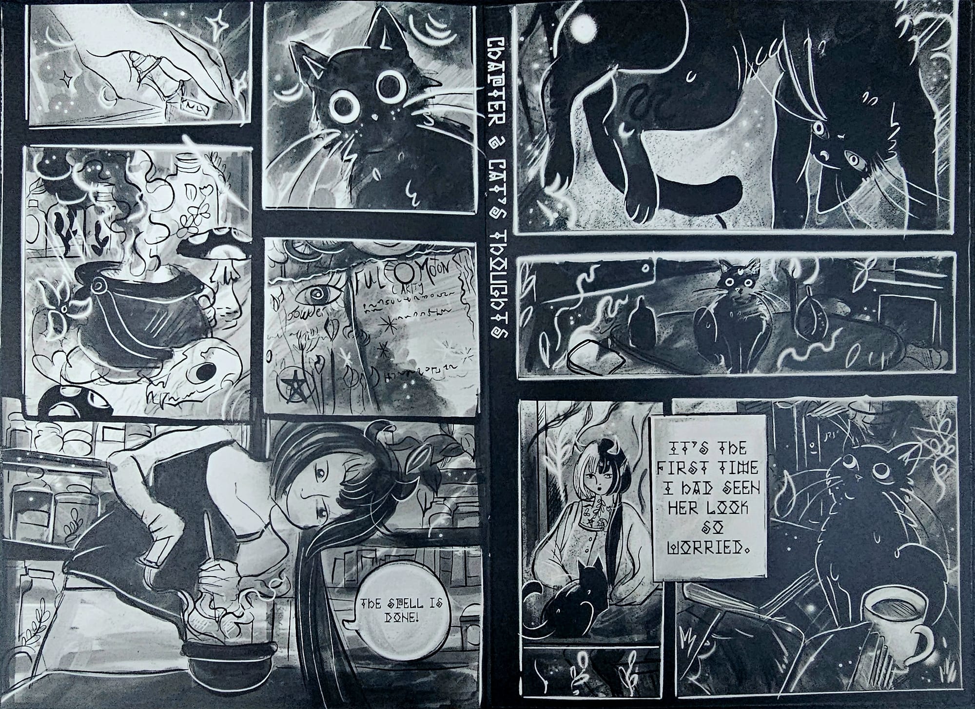 Image of a page of the comic (Image taken by Alysha Parkinson)