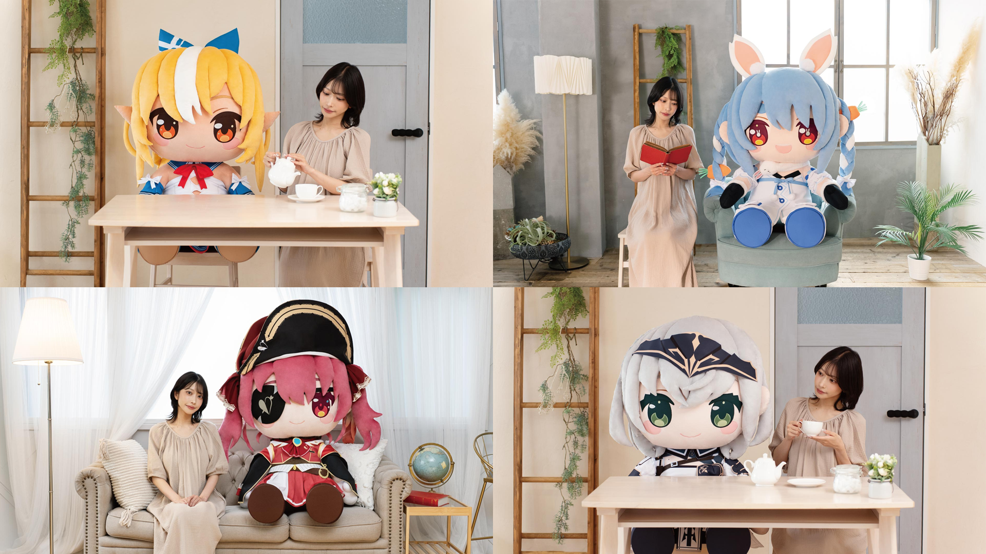 hololive fantasy life-sized plushies