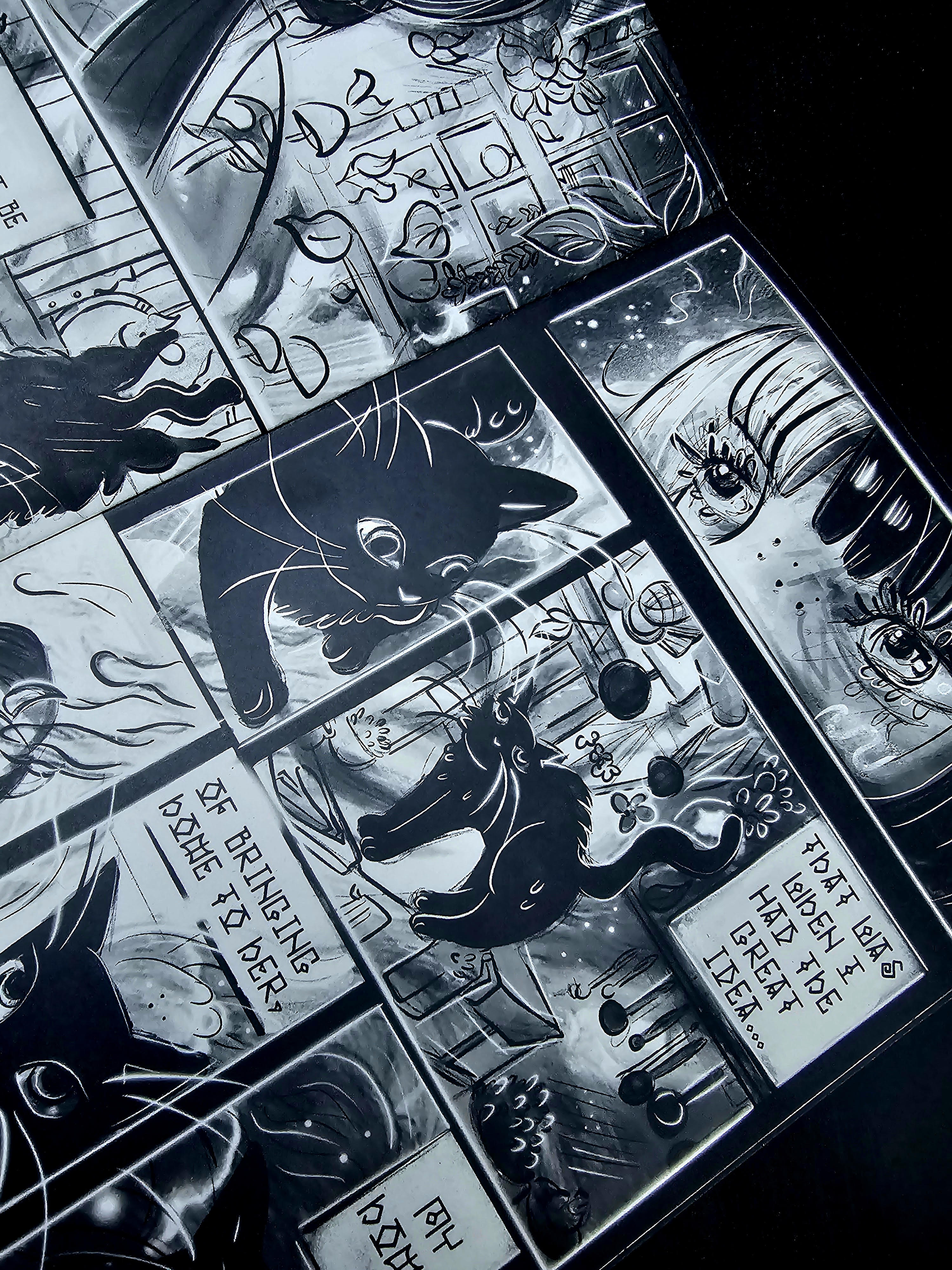 Image of a page of the comic (Image taken by Alysha Parkinson)