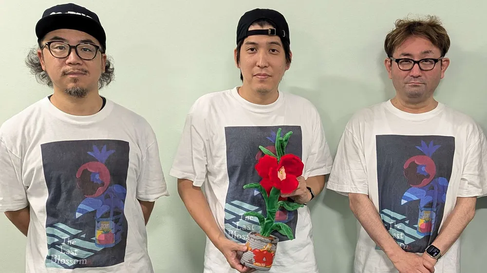 the last blossom interview Ito, Kinoshita, Matsuo (left to right)