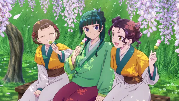 Image for Maomao, Xiaolan and Shisui Enjoy Dumplings in The Apothecary Diaries May Visual